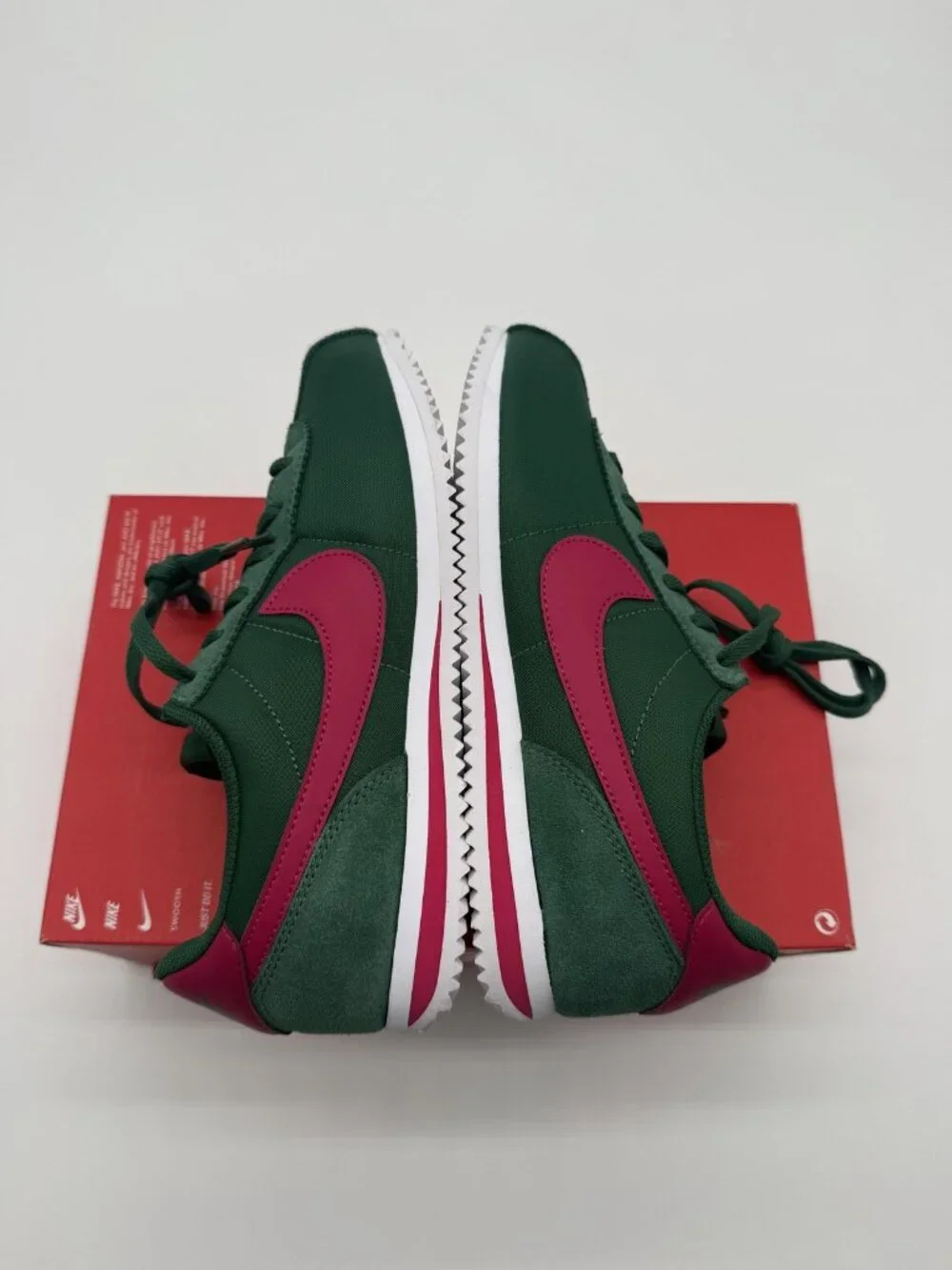 New Nike Cortez TXT GS Shoes Youth 5Y Green Pink IH7654 300 Running Sneakers